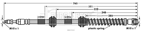 BORG & BECK Тормозной шланг BBH7654